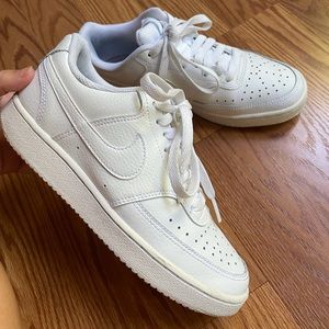 Nike Court Vision low, white, size US 6.5, used a few times